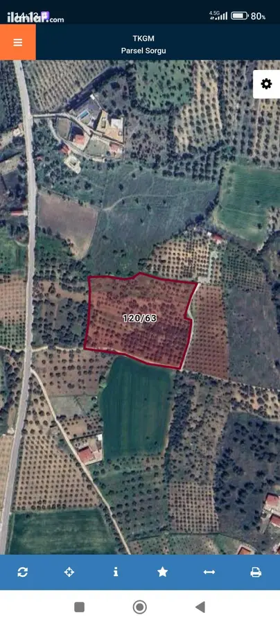 İzmir Torbalı Çapak Mahallesi 3.501 m² satılık bağ & Bahçe arsa - Fotoğraf 3