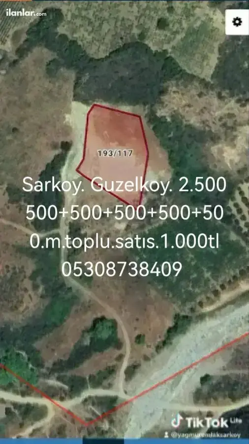 Tekirdağ Şarköy Güzelköy Mahallesi 2.500 m² satılık bağ & Bahçe arsa - Fotoğraf 1