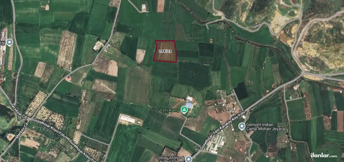 İzmir Aliağa Güzelhisar Mahallesi 16.917 m² satılık tarla arsa - Fotoğraf 3