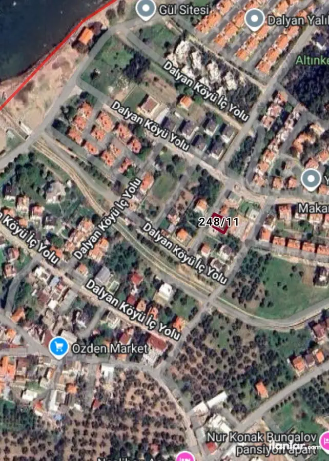 Çanakkale Ezine Dalyan Köyü Mahallesi 236 m² satılık konut arsa - Fotoğraf 2