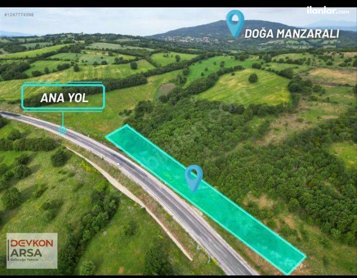 Çanakkale Bayramiç Muratlar Köyü Mahallesi 1.708 m² satılık tarla arsa - Fotoğraf 1