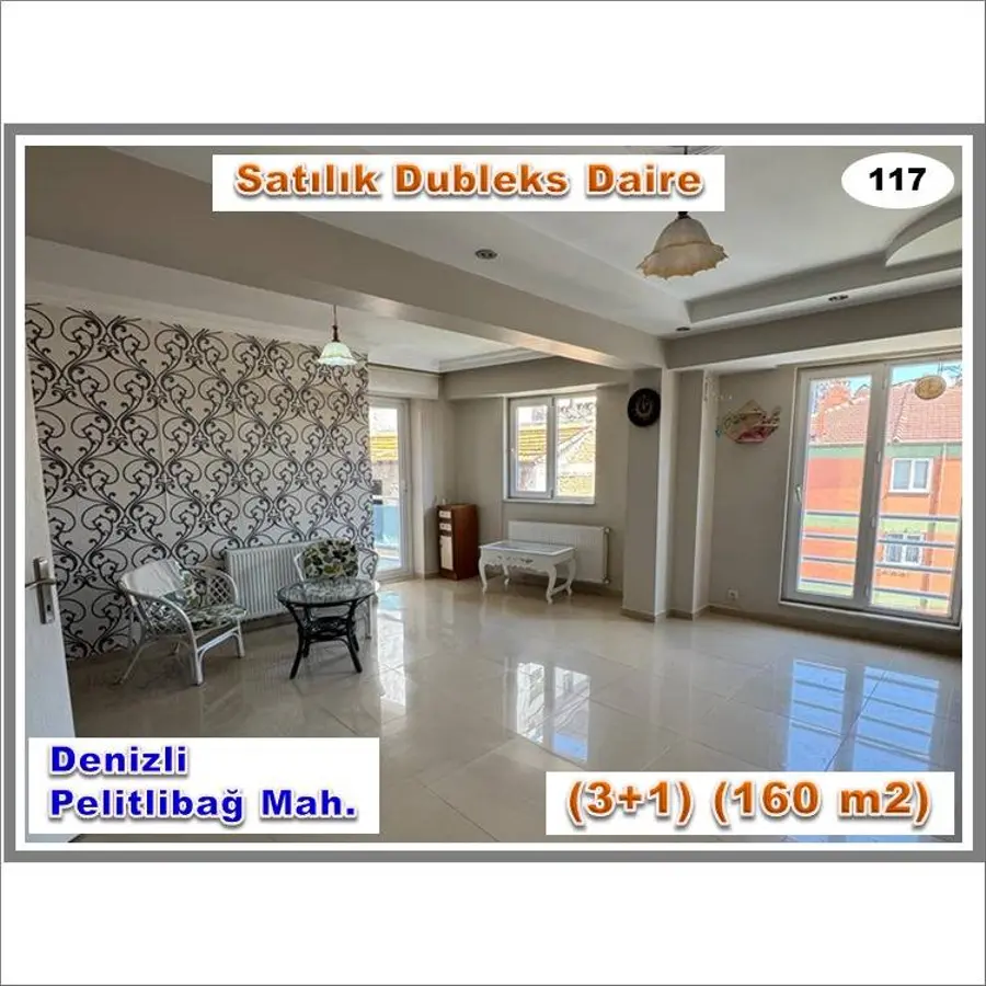Denizli Pamukkale Pelitlibağ Mahallesi 4+1 226 m² satılık daire - Fotoğraf 1