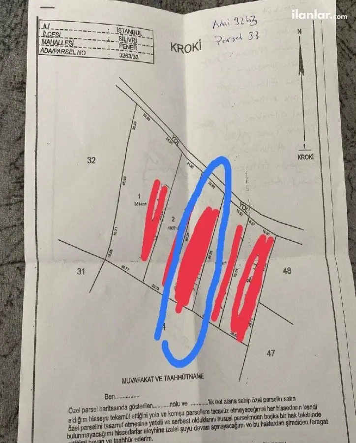 İstanbul Silivri Fener Mahallesi 4.000 m² satılık tarla arsa - Fotoğraf 1