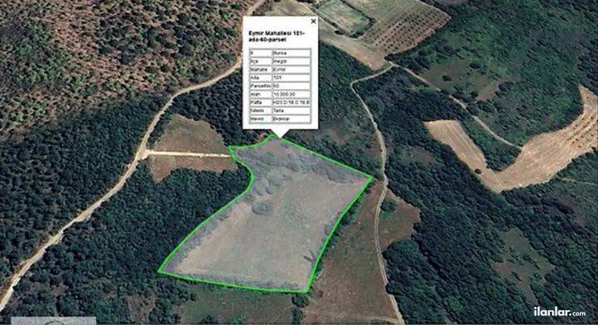 Bursa İnegöl Eymir Mahallesi 10.000 m² satılık arazi arsa - Fotoğraf 1