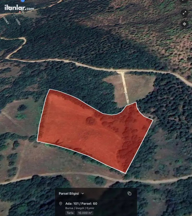 Bursa İnegöl Eymir Mahallesi 10.000 m² satılık arazi arsa - Fotoğraf 3