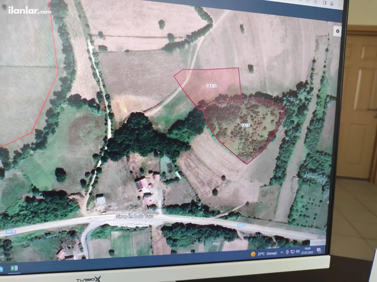 Sinop Merkez Dibekli, Taşlıca Mahallesi 500 m² satılık arazi arsa - Fotoğraf 1