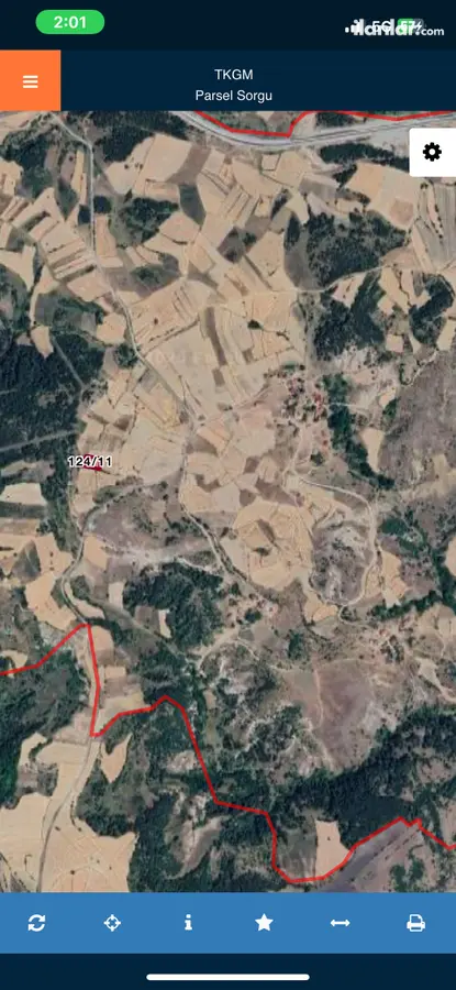 Kastamonu İhsangazi Dağyolu, Kanlıgöl Mahallesi 1.438 m² satılık tarla arsa - Fotoğraf 1