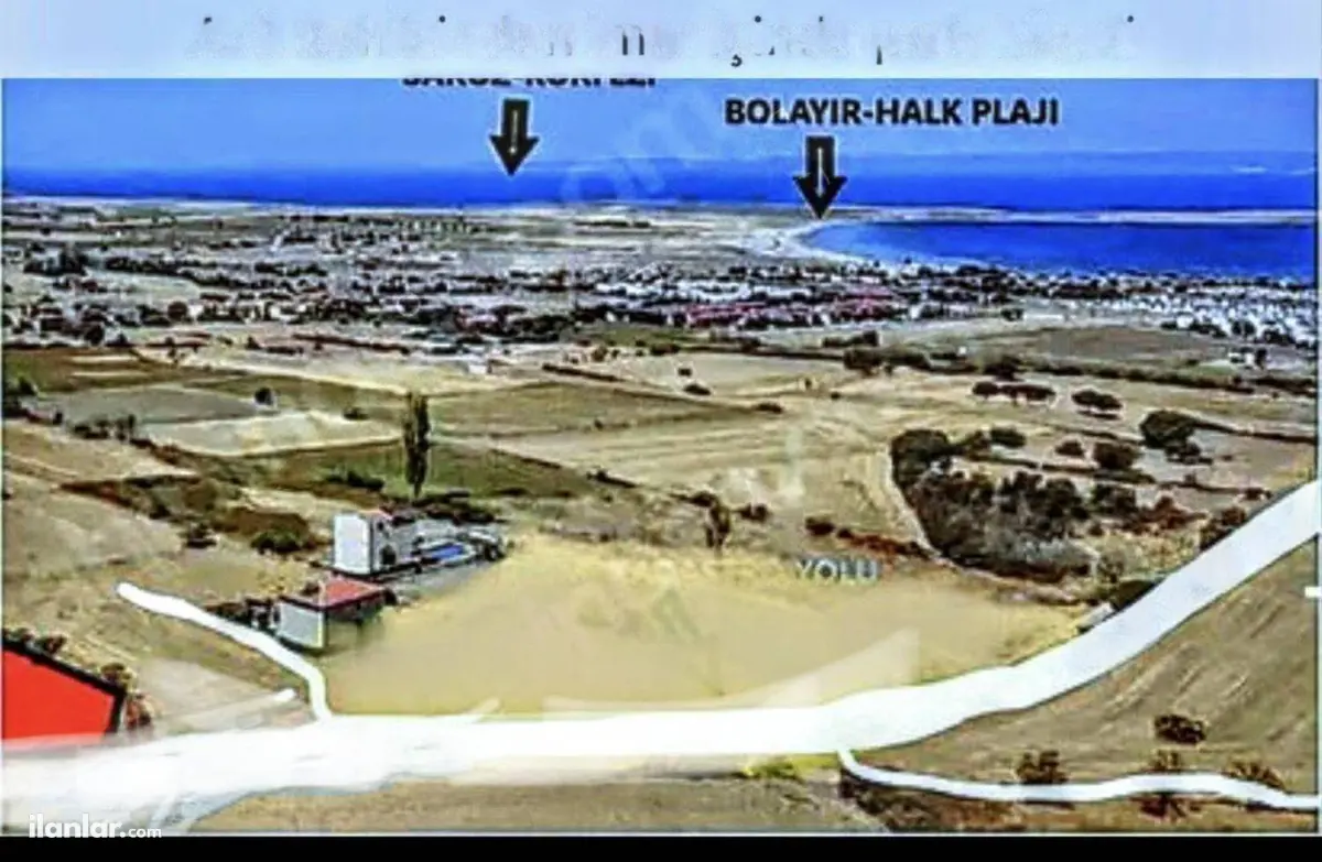 Çanakkale Gelibolu Bolayır, Gazisüleymanpaşa Mahallesi 1.430 m² satılık ticari + Konut arsa - Fotoğraf 1