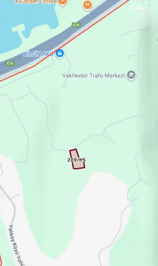 Trabzon Vakfıkebir Yalıköy Mahallesi 1.637 m² satılık bağ & Bahçe arsa - Fotoğraf 2