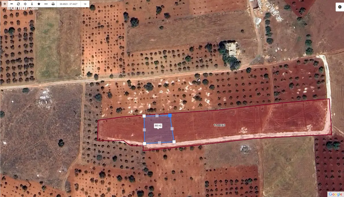 Gaziantep Oğuzeli Körkün Mahallesi 890 m² satılık arazi arsa - Fotoğraf 1
