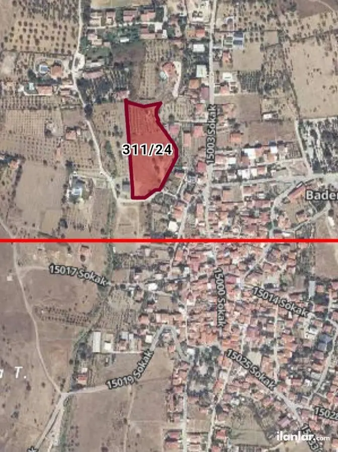 İzmir Urla Bademler Mahallesi 9.177 m² satılık villa arsa - Fotoğraf 3