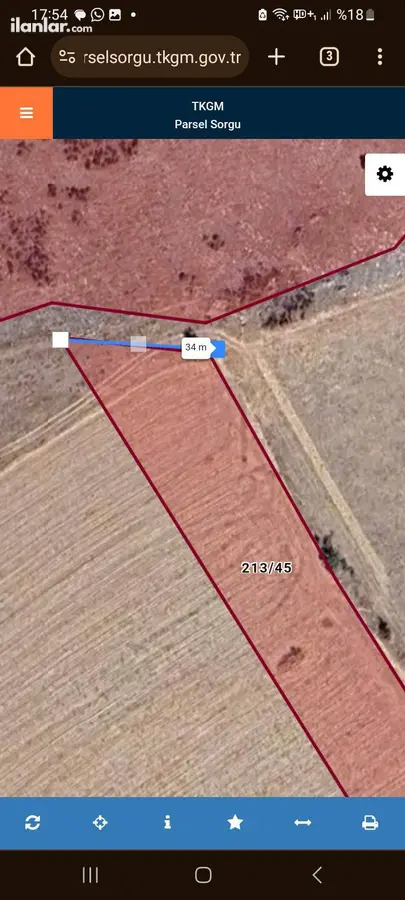 Uşak Karahallı Külköy Köyü Mahallesi 2.884 m² satılık tarla arsa - Fotoğraf 1