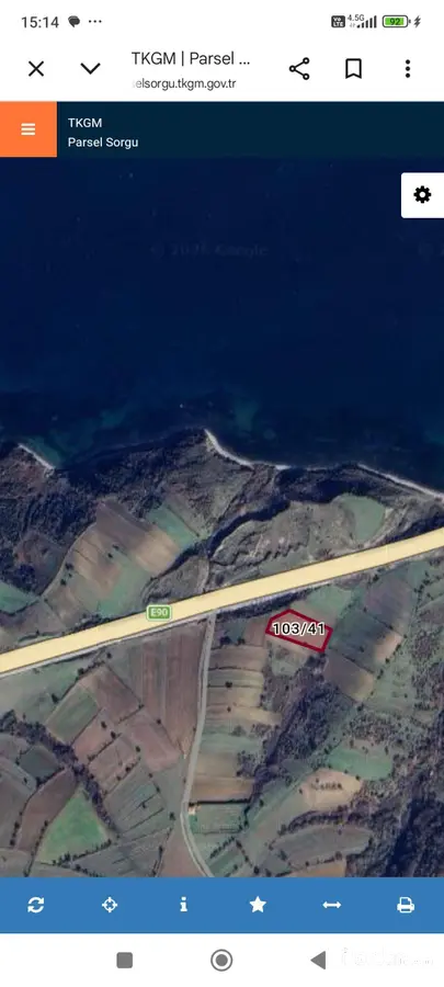Çanakkale Lapseki Şevketiye Köyü Mahallesi 3.705 m² satılık özel Kullanım arsa - Fotoğraf 2