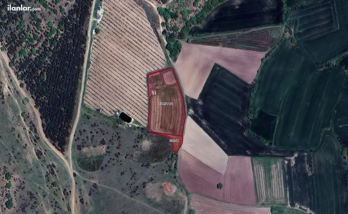 Kırklareli Merkez Dolhan Köyü Mahallesi 8.011 m² satılık tarla arsa - Fotoğraf 3
