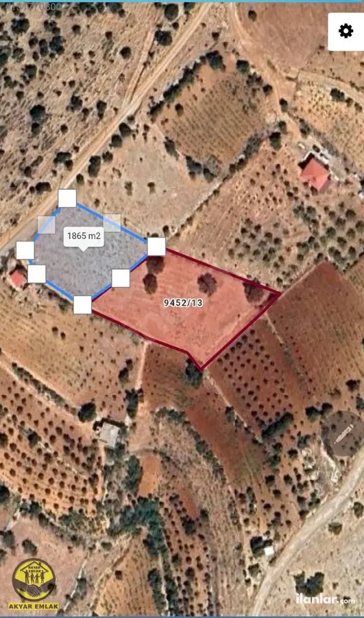 Kahramanmaraş Dulkadiroğlu Dereli Mahallesi 3.000 m² satılık bağ & Bahçe arsa - Fotoğraf 1