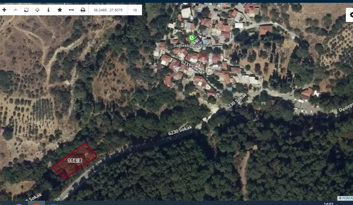 İzmir Torbalı Dağteke Mahallesi 1.192 m² satılık çiftlik arsa - Fotoğraf 3