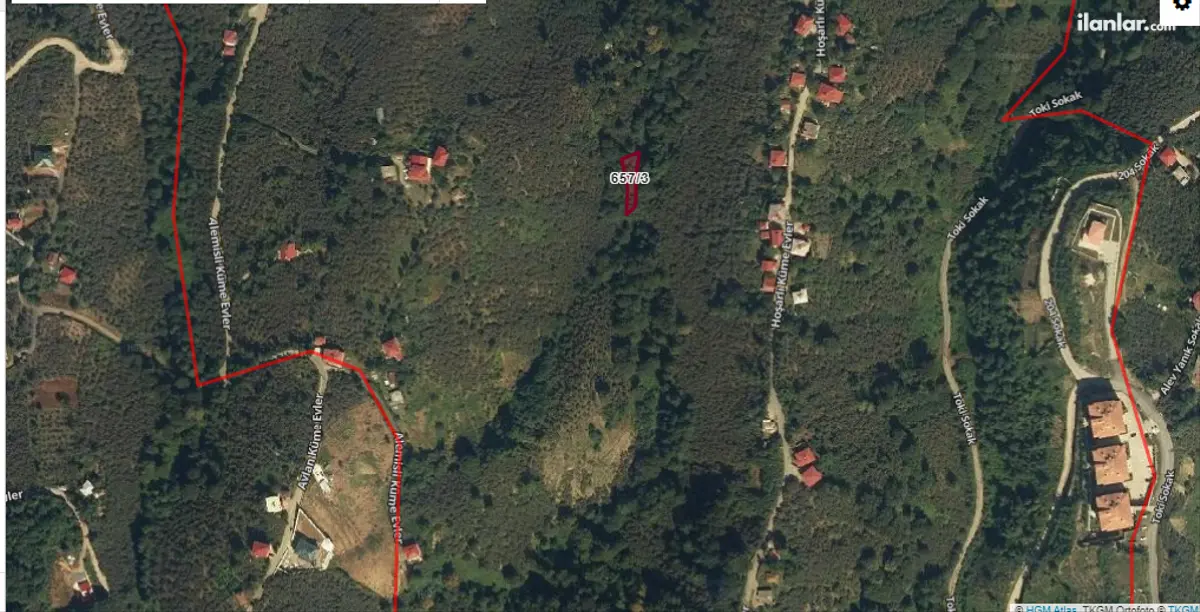 Trabzon Vakfıkebir Cumhuriyet Mahallesi 350 m² satılık konut arsa - Fotoğraf 1