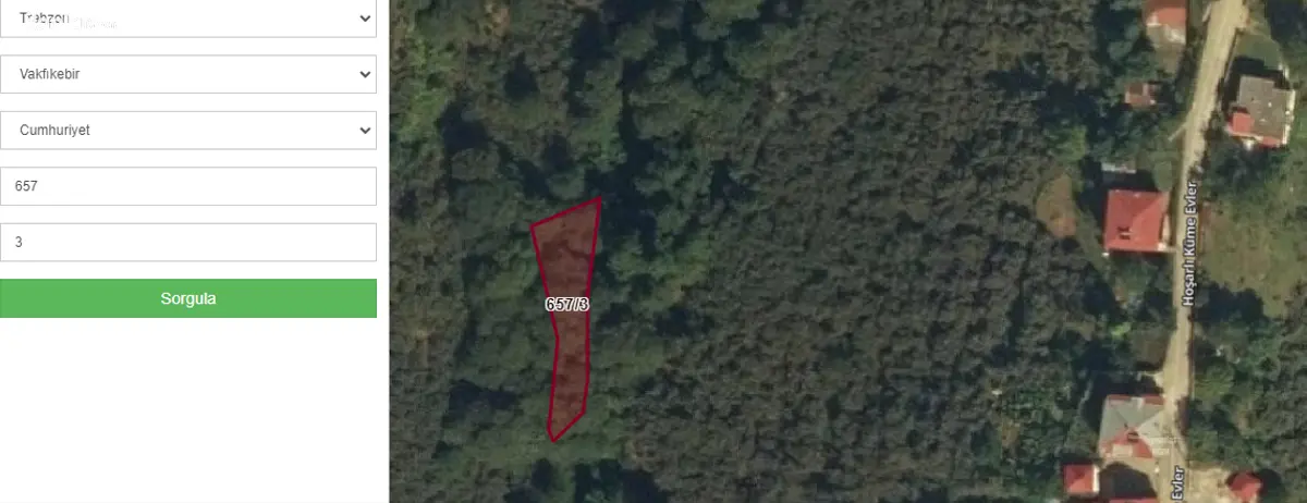 Trabzon Vakfıkebir Cumhuriyet Mahallesi 350 m² satılık konut arsa - Fotoğraf 2