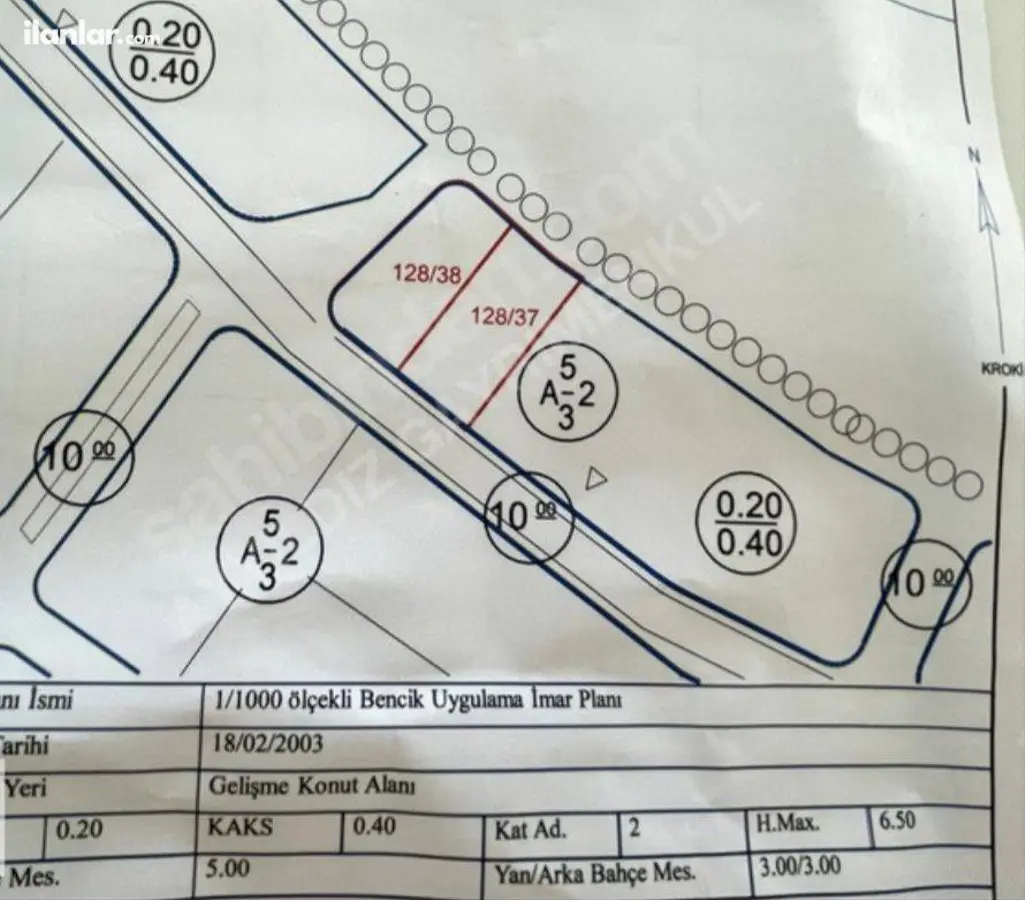 Muğla Milas Ahmetçavuş-Hayıtlı Mahallesi 565 m² satılık konut arsa - Fotoğraf 2