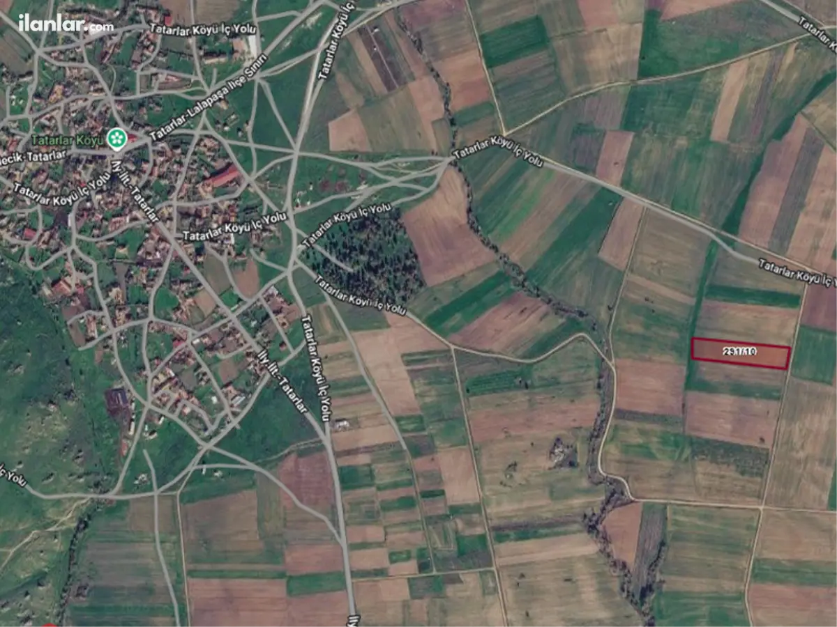 Edirne Süloğlu Tatarlar Köyü Mahallesi 630 m² satılık tarla arsa - Fotoğraf 1