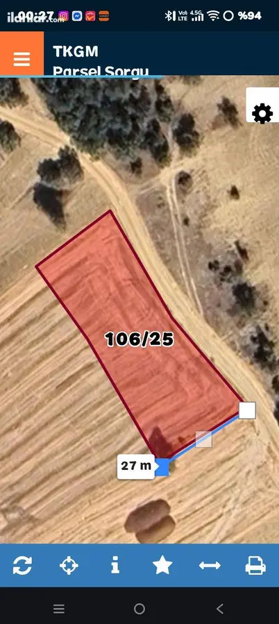 Sakarya Taraklı Akçapınar Mahallesi 1.441 m² satılık tarla arsa - Fotoğraf 2