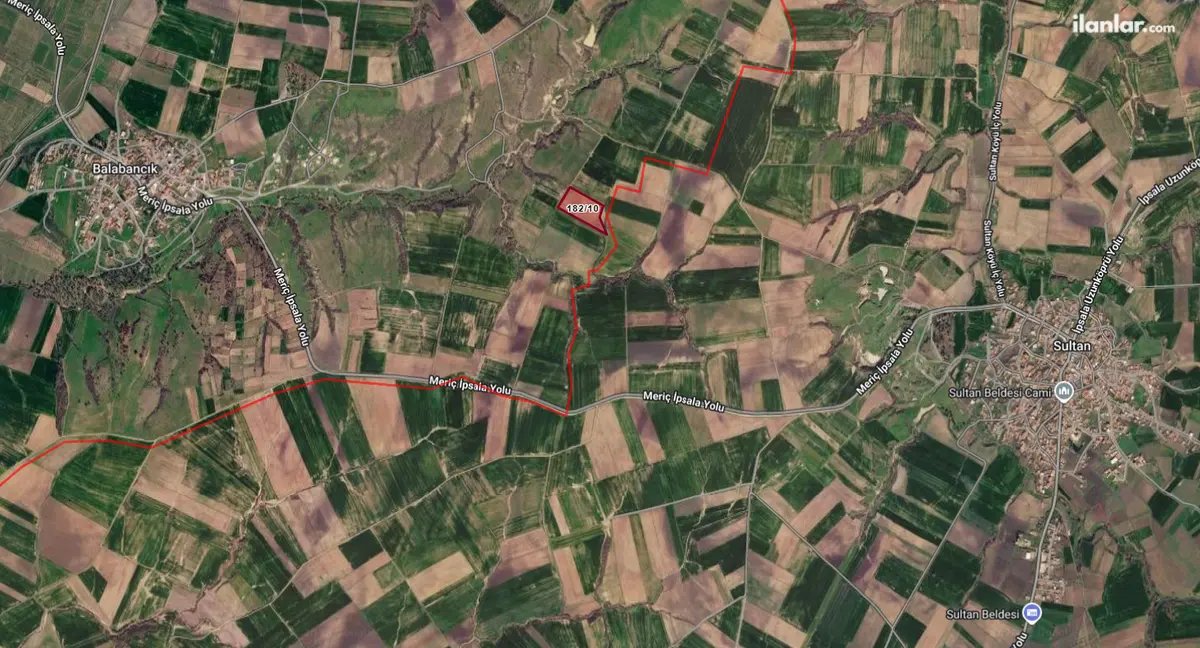 Edirne İpsala Balabancık Köyü Mahallesi 20.153 m² satılık tarla arsa - Fotoğraf 3