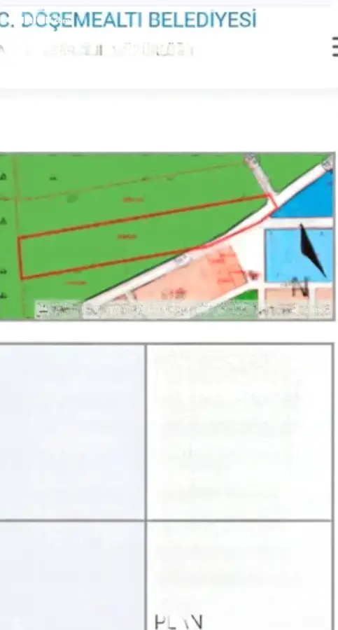 Antalya Döşemealtı Altınkale Mahallesi 1.540 m² satılık tarla arsa - Fotoğraf 3