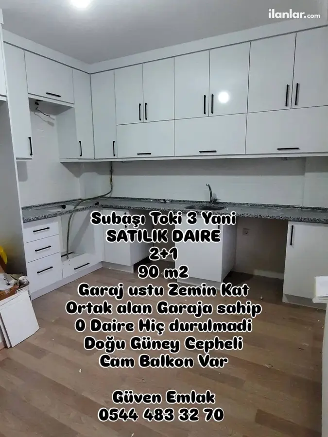 Kütahya Tavşanlı Subaşı Mahallesi 2+1 90 m² satılık daire - Fotoğraf 1