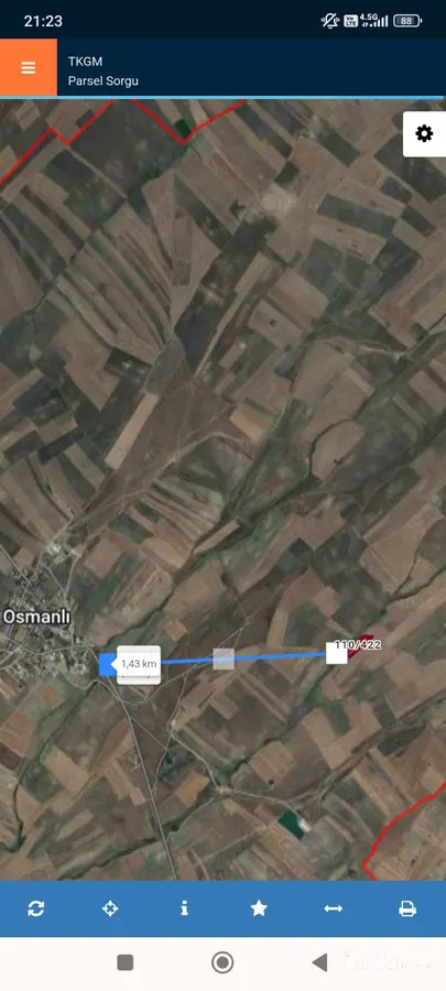 Tekirdağ Saray Osmanlı Mahallesi 5.657 m² satılık tarla arsa - Fotoğraf 2