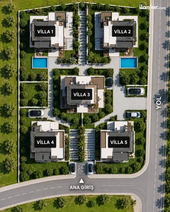 Aydın Kuşadası Davutlar Mahallesi 826 m² satılık villa arsa - Fotoğraf 2