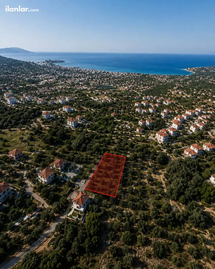 Aydın Kuşadası Davutlar Mahallesi 826 m² satılık villa arsa - Fotoğraf 3