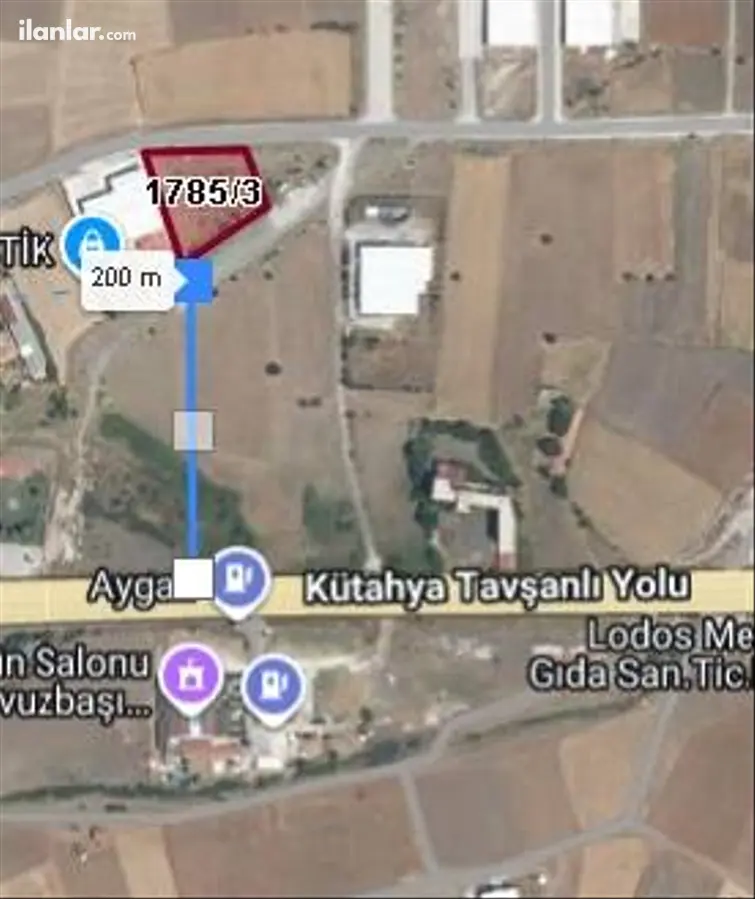 Kütahya Tavşanlı Çukurköy Mahallesi 2.000 m² satılık ticari arsa - Fotoğraf 2