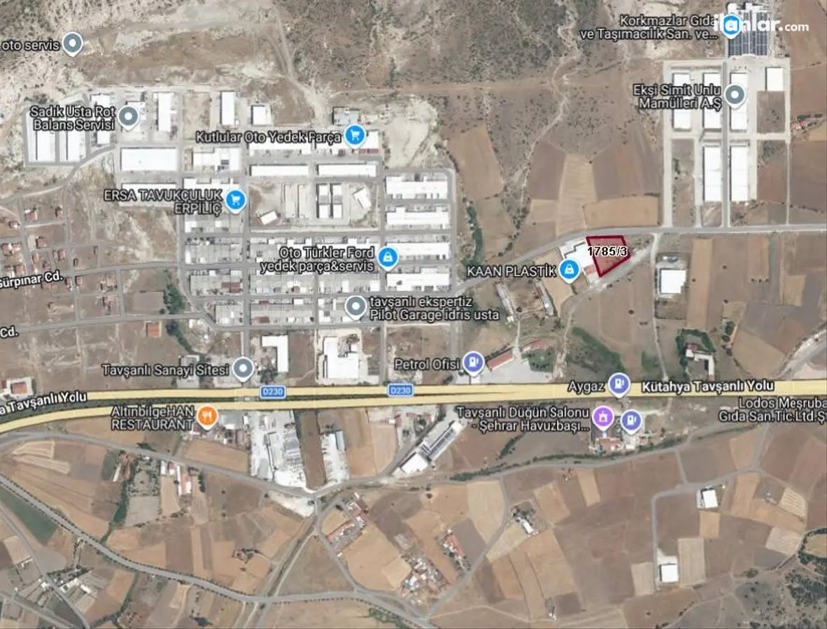 Kütahya Tavşanlı Çukurköy Mahallesi 2.000 m² satılık ticari arsa - Fotoğraf 3