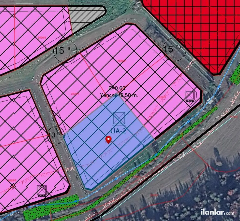 Kütahya Tavşanlı Çukurköy Mahallesi 1.616 m² satılık ticari arsa - Fotoğraf 1
