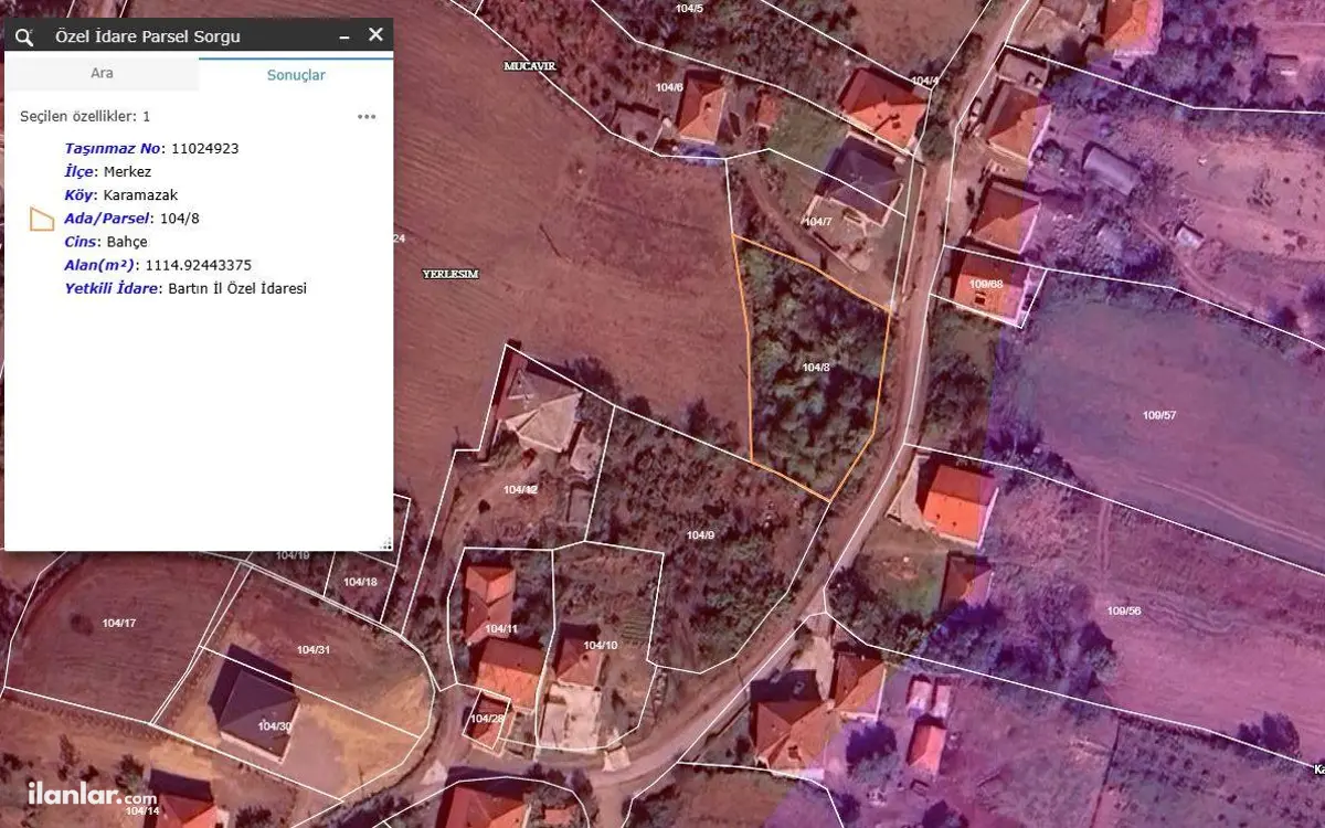 Bartın Merkez Karamazak, Karakız Mahallesi 1.098 m² satılık konut arsa - Fotoğraf 3