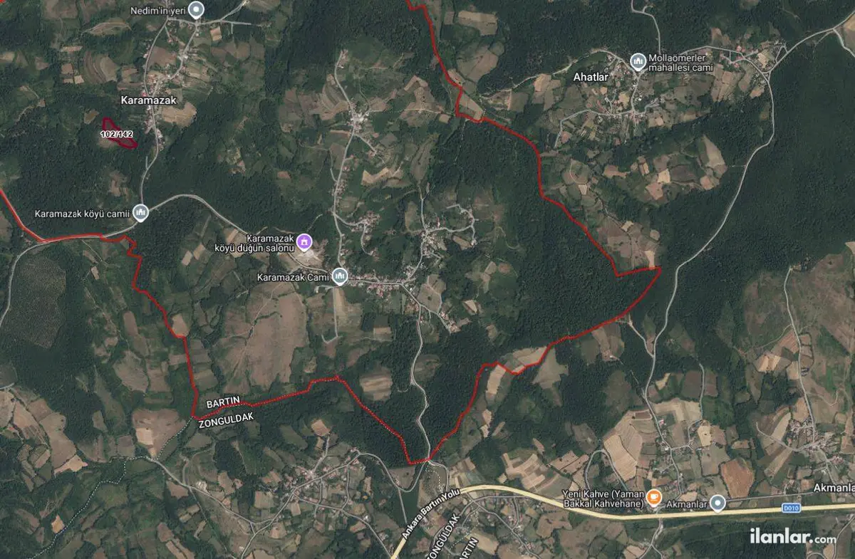 Bartın Merkez Karamazak, Karakız Mahallesi 10.554 m² satılık tarla arsa - Fotoğraf 3