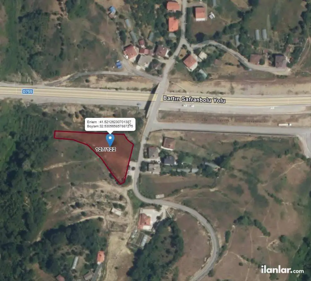 Bartın Ulus Abdipaşa, Derecik Mahallesi 2.598 m² satılık tarla arsa - Fotoğraf 3