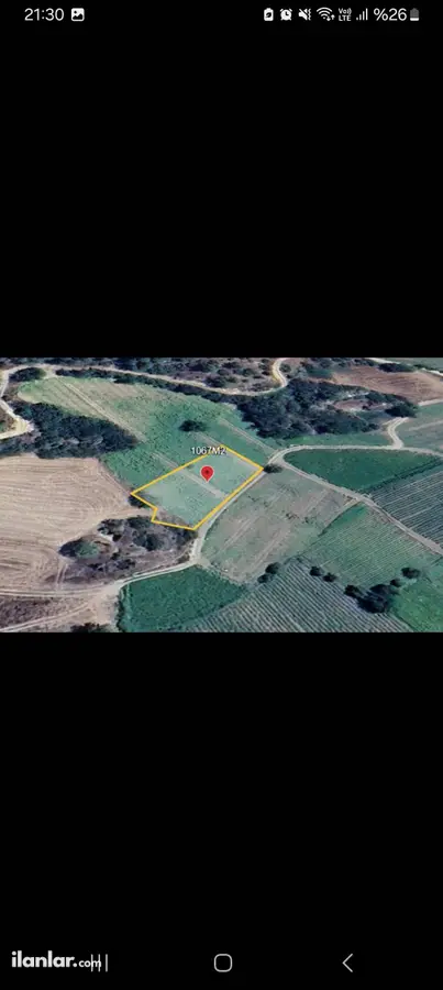 Bilecik Osmaneli Soğucakpınar, Kaşıkçı Mahallesi 1.067 m² satılık tarla arsa - Fotoğraf 2
