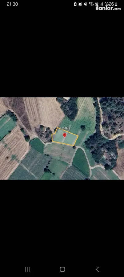Bilecik Osmaneli Soğucakpınar, Kaşıkçı Mahallesi 1.067 m² satılık tarla arsa - Fotoğraf 3