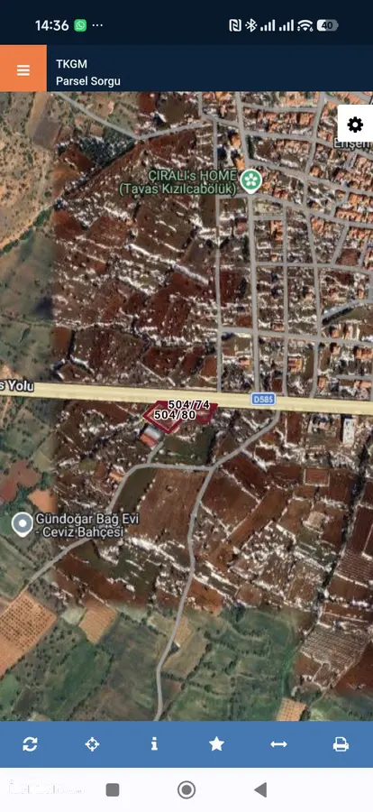 Denizli Tavas Kızılcabölük Mahallesi 4.902 m² satılık tarla arsa - Fotoğraf 2