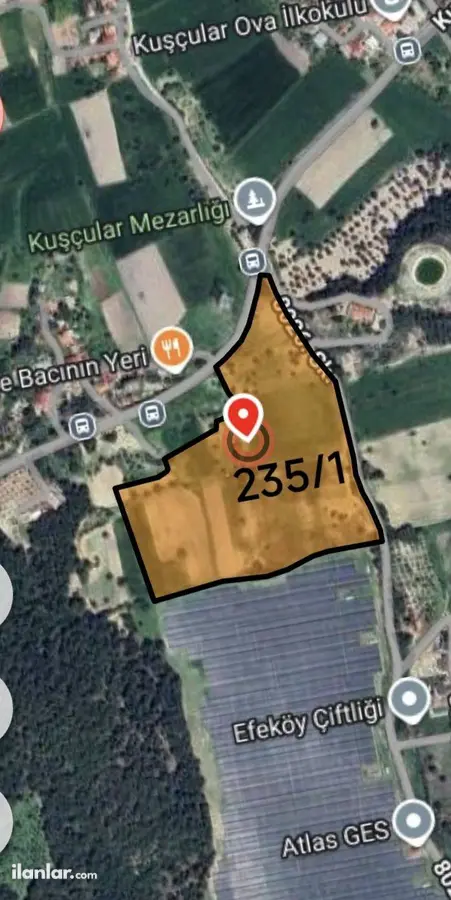 İzmir Urla Kuşçular Mahallesi 10.913 m² satılık tarla arsa - Fotoğraf 3