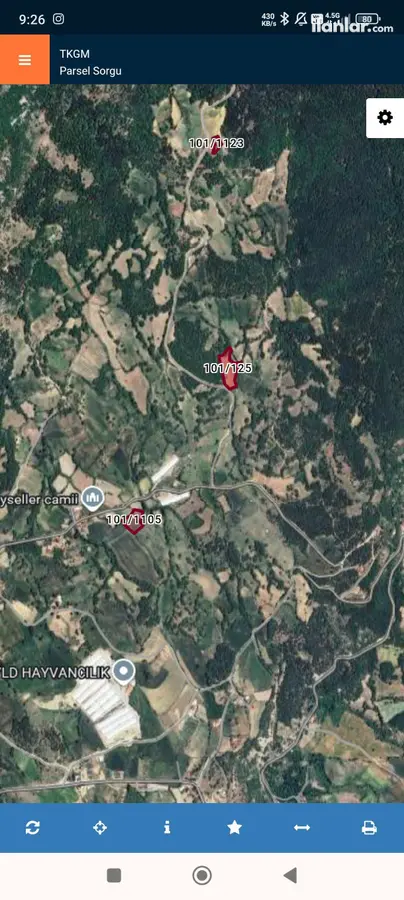 Sakarya Taraklı Harkköy Mahallesi 6.071 m² satılık tarla arsa - Fotoğraf 2