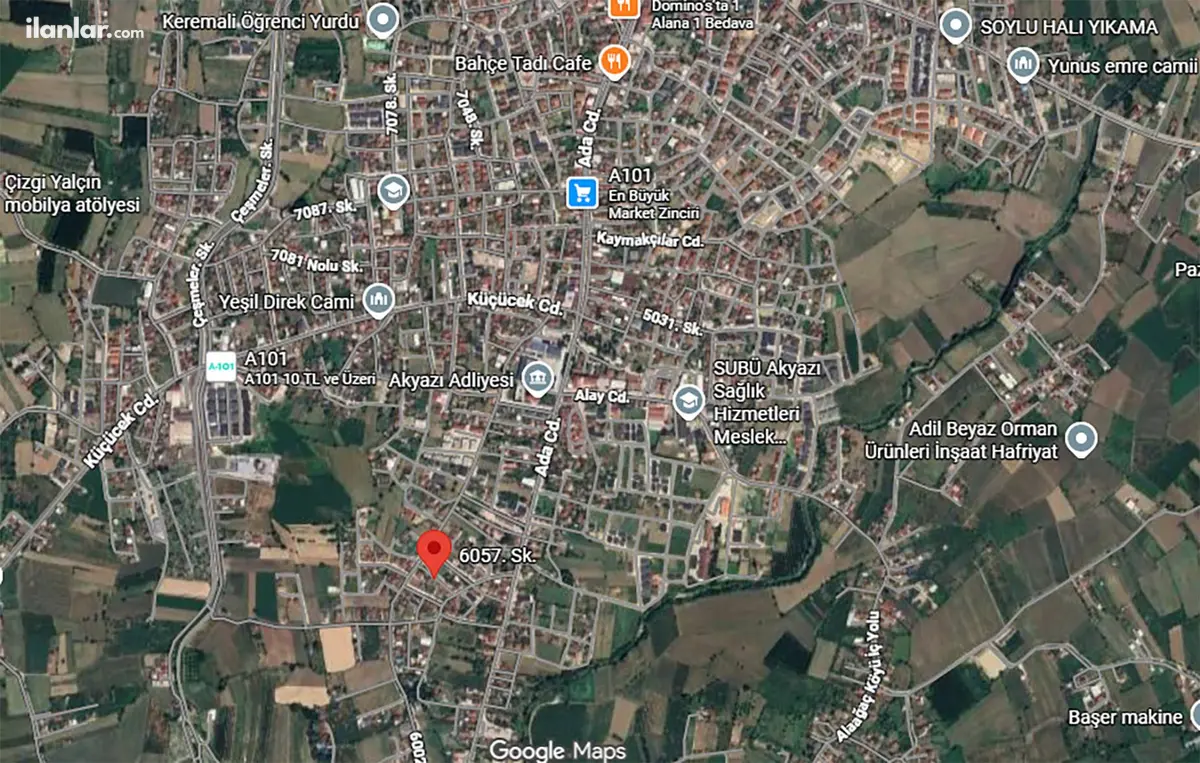 Sakarya Akyazı İnönü Mahallesi 488 m² satılık ticari + Konut arsa - Fotoğraf 3