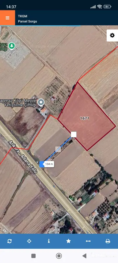 Aksaray Merkez Baymış Köyü Mahallesi 18.482 m² satılık tarla arsa - Fotoğraf 1