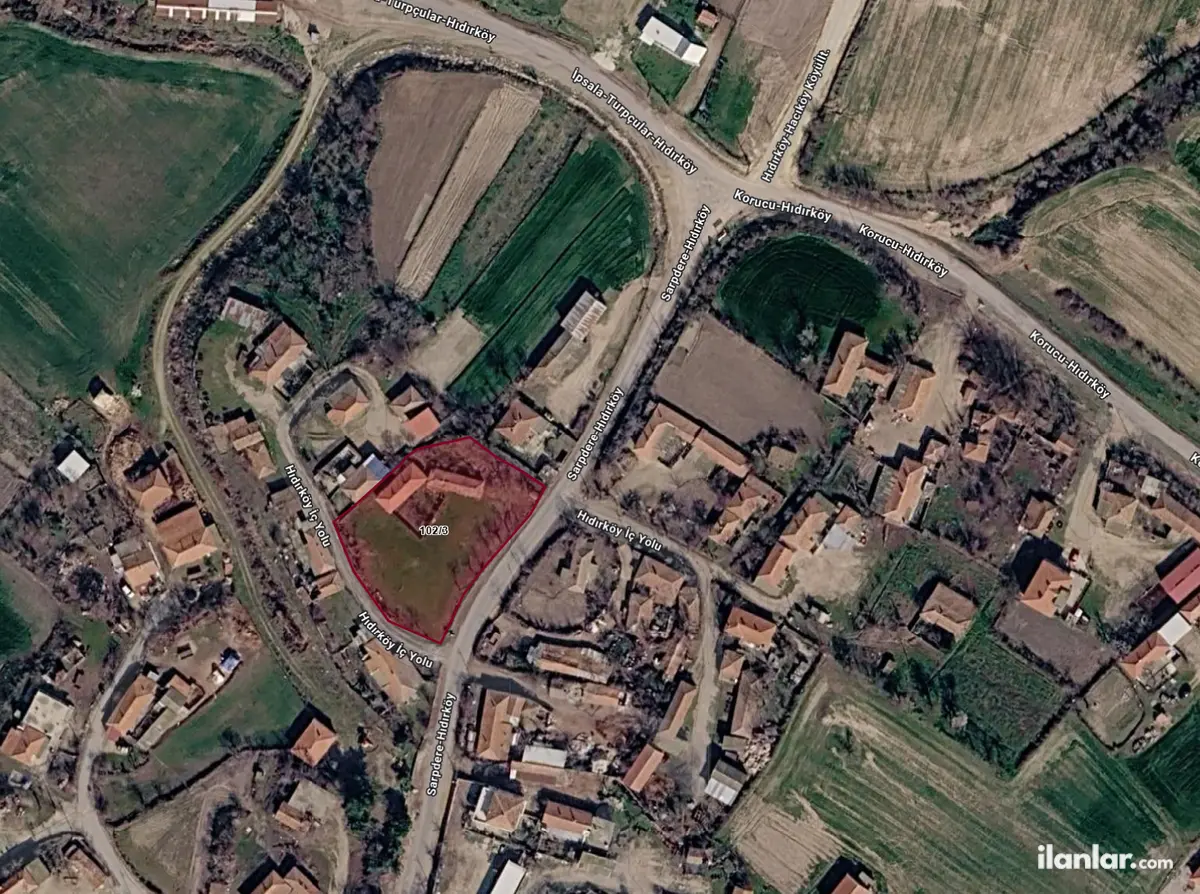 Edirne İpsala Hıdırköy Köyü Mahallesi 370 m² satılık konut arsa - Fotoğraf 1