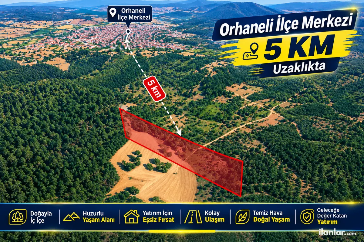 Bursa Orhaneli Akalan Mahallesi 8.000 m² satılık muhtelif Arsa arsa - Fotoğraf 1
