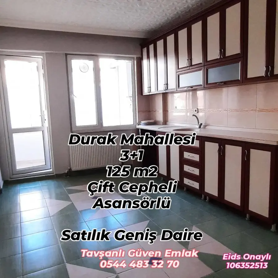 Kütahya Tavşanlı Durak Mahallesi 3+1 135 m² satılık daire - Fotoğraf 1