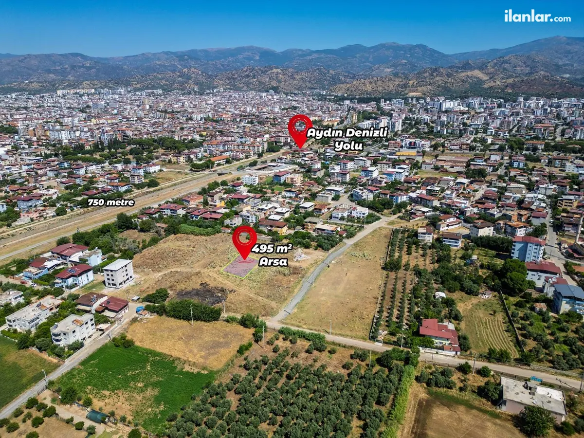 Aydın Nazilli Yeşilyurt Mahallesi 530 m² satılık konut arsa - Fotoğraf 2