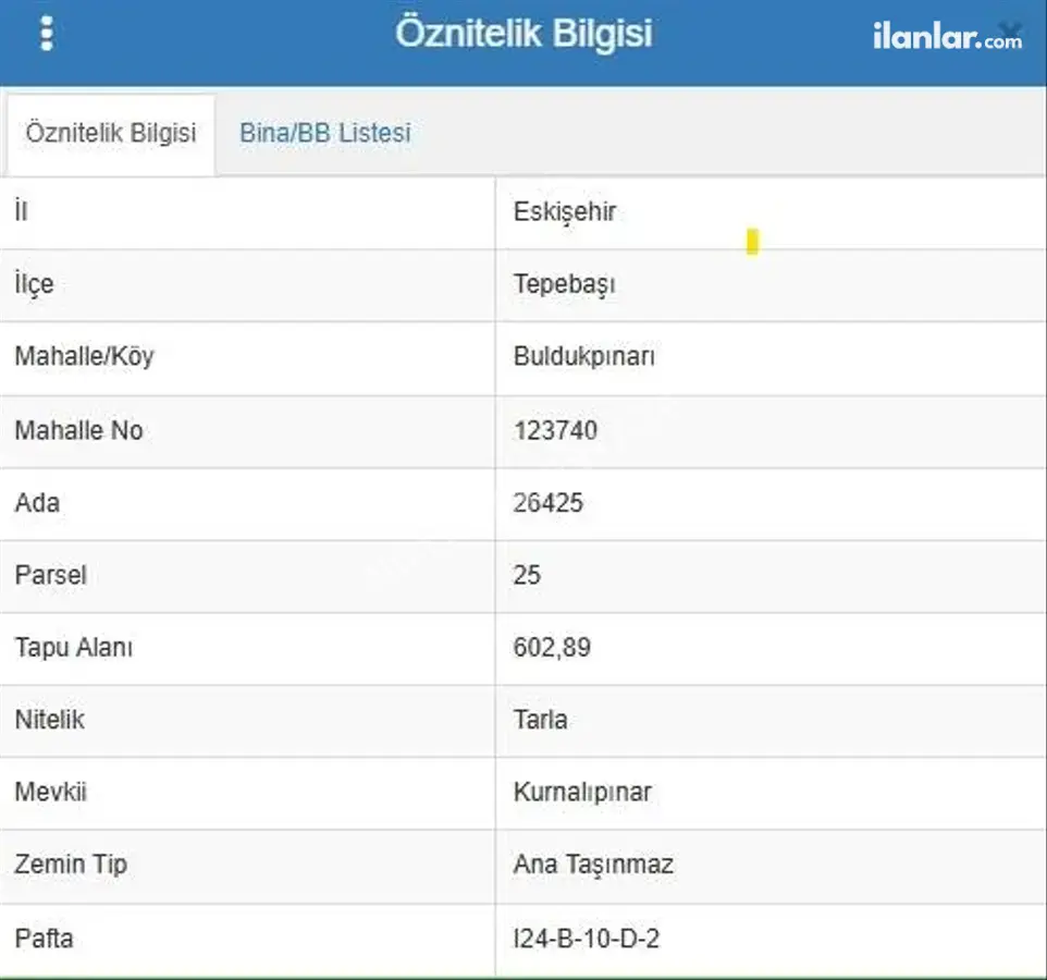 Eskişehir Tepebaşı Buldukpınar Mahallesi 603 m² satılık tarla arsa - Fotoğraf 2