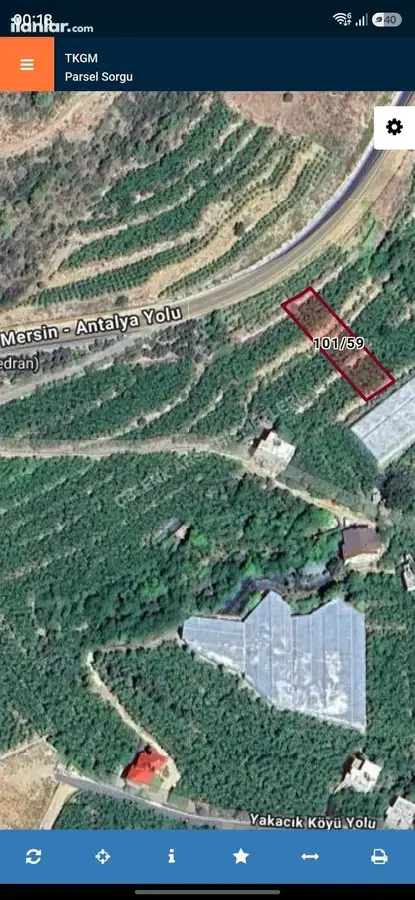 Antalya Gazipaşa Yakacık Mahallesi 854 m² satılık villa arsa - Fotoğraf 3